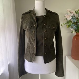 Zara cropped army -esque jacket